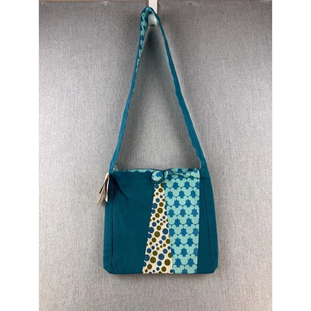 NWT‎ Vintage 2009 Disney World of Good Mickey Mouse Teal Crossbody Shoulder Bag